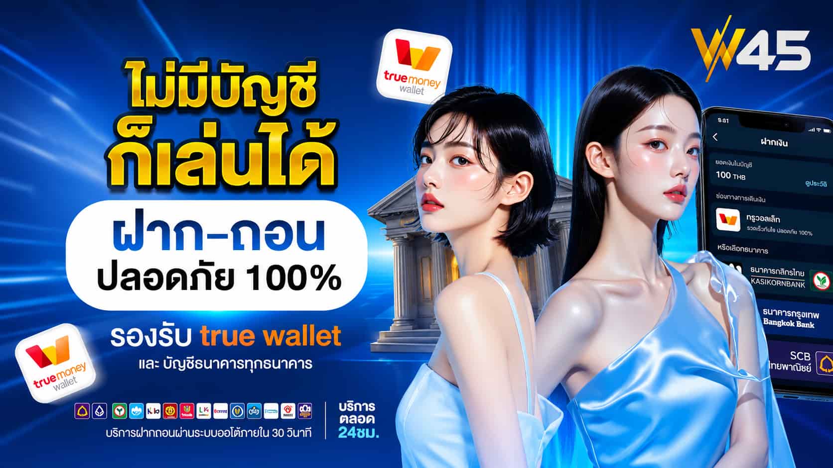 W45 เว็บสล็อตสุดฮิตแห่งปี แตกจริง ฝากถอนไวไม่มีขั้นต่ำ รองรับวอเลท